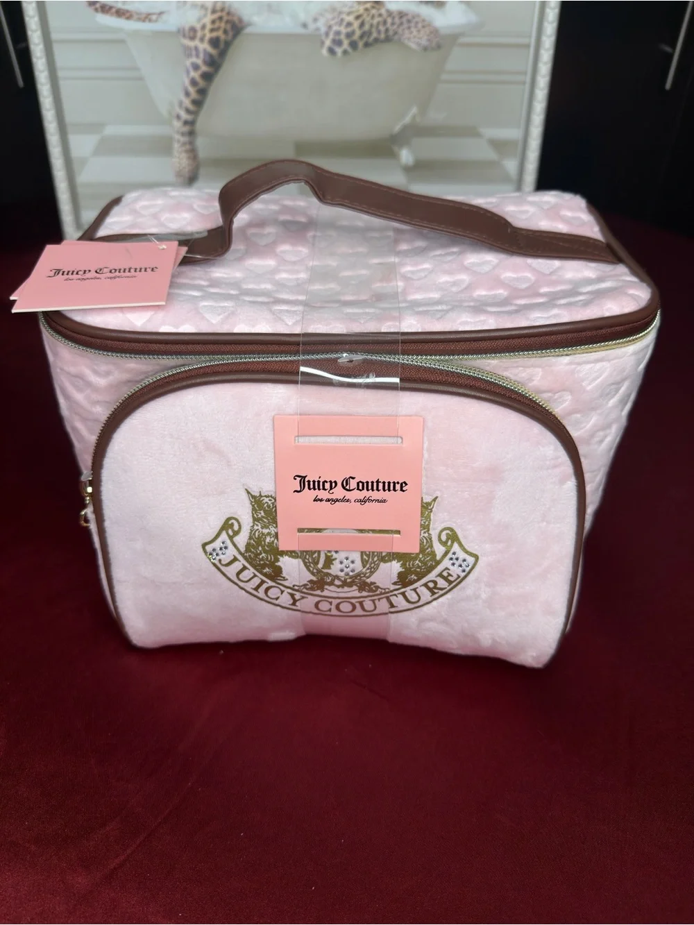 Juicy Couture Pink Quilted Cosmetic Cases